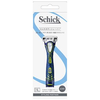メンズ剃刀 schick（シック） マルチボディシェーバー (本体＋替刃1個付) カミソリ