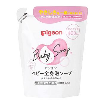 全身泡ソープ ピジョン ベビーフラワーの香り つめかえ用 (400mL