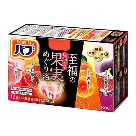 花王 バブ 至福の果実めぐり浴 (12錠) 入浴剤 炭酸タイプ 医薬部外品｜kusurinofukutaro