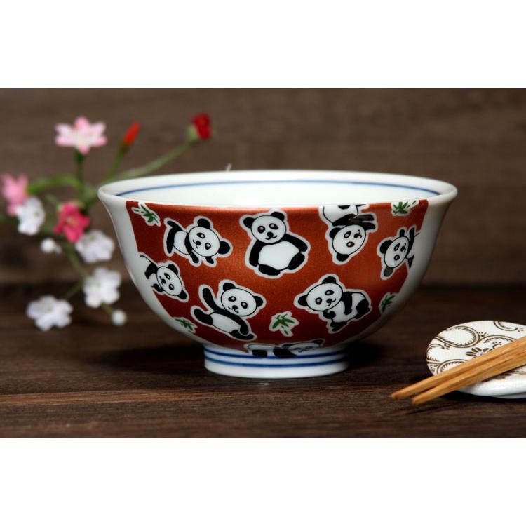 九谷焼 組飯碗 きらきらパンダ 飯碗2個セット 【送料込】 【6種類から