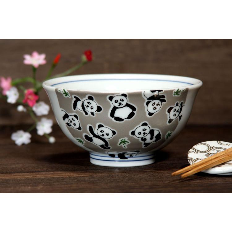 九谷焼 組飯碗 きらきらパンダ 飯碗2個セット 【送料込】 【6種類から