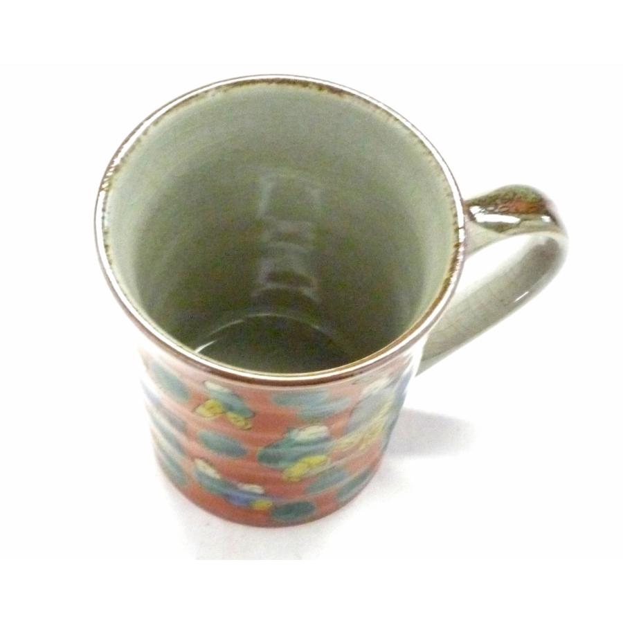 九谷焼 マグカップ 木米 裏絵(Kutani mug)おしゃれ コーヒーカップ 保温性 陶器 和食器 ブランド ハート 手描き 結婚祝い プレゼント｜kutanihyakkaen｜03