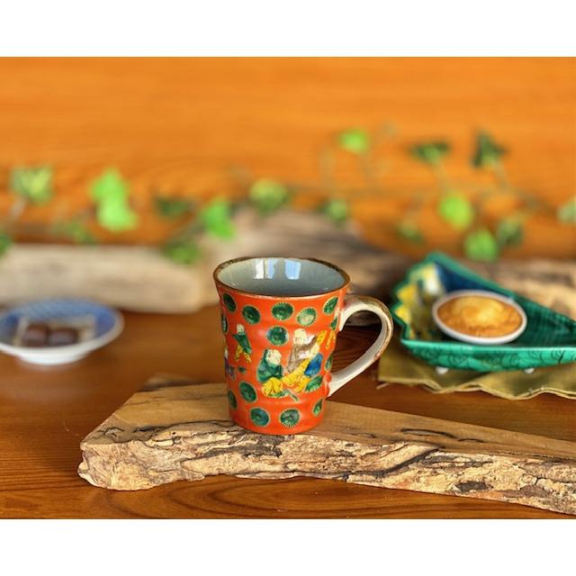 九谷焼 高級 陶磁器 マグカップ 木米(Kutani mug)おしゃれ コーヒー