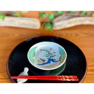 九谷焼 高級 陶磁器【小皿 単品】古九谷花鳥風 4寸 D柄 : 百華園(登録