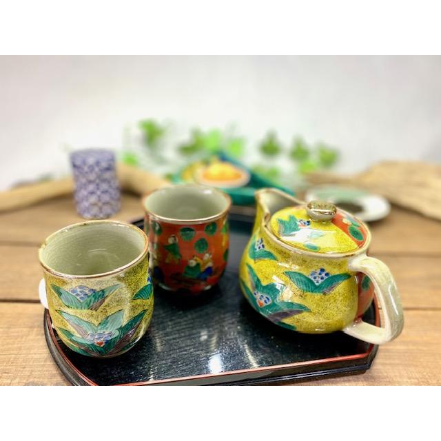 九谷焼 木米 急須 もぐ】九谷焼 木米 急須と小鹿田焼のセット 九谷焼