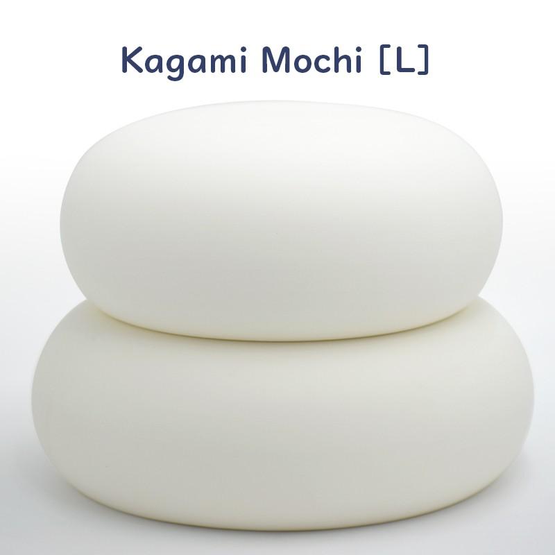 鏡餅 陶器 陶器製 Lサイズ マットな質感がモダン ぽてっとしたフォルムがかわいい陶器の鏡餅 床の間サイズ Mochi L 九谷屋 通販 Yahoo ショッピング