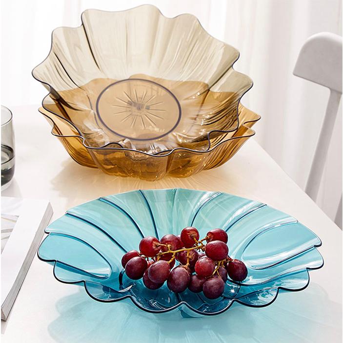 サラダボウル プラスチック 北欧 アクアブルー フルーツかご おしゃれ