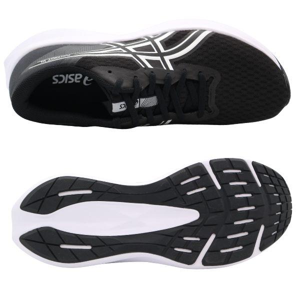 ASICS アシックス スニーカー メンズ 靴 黒 ブラック 青