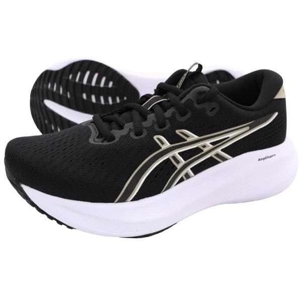 ASICS（アシックス） スニーカー レディース 靴 黒 ブラック 白ソール