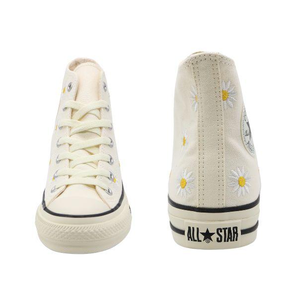 コンバース スニーカー ハイカット レディース 靴 白 ホワイト 花柄 刺繍 ALL STAR DAISYFLOWER HI オールスター デイジーフラワー ハイ CONVERSE 31312220｜kutsu-nishimura｜05