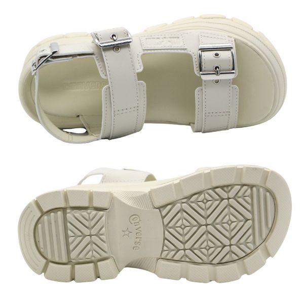 CONVERSE（コンバース） サンダル レディース 靴 ブラック 黒 ホワイト