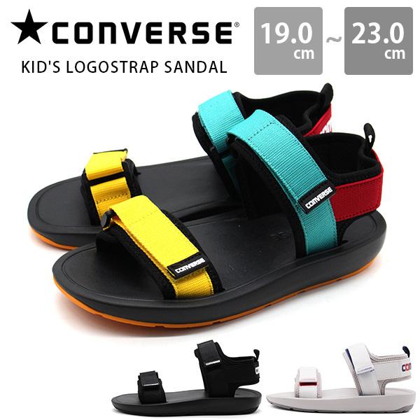 【サンダル早割300円OFF】コンバース 子供 靴 夏 海 水辺 CONVERSE FIRST STAR KIDS LOGOSTRAP SANDAL ファーストスター キッズ ロゴストラップ サンダル｜kutsu-nishimura