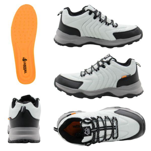 4CAMPERS スニーカー メンズ ハイカット 靴 黒 ブラック?灰色