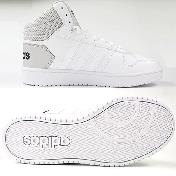新品未使用　adidas Bounce ホワイト ハイカットシューズ 新品 adidas アディダス スニーカー ホワイト 27.0cm ハイカット