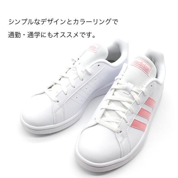 adidas（アディダス） スニーカー レディース 靴 白 ホワイト ピンク