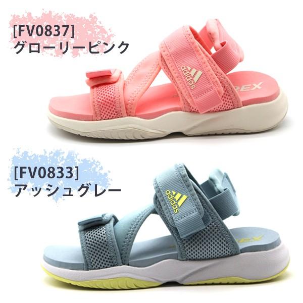 adidas（アディダス） サンダル キッズ 靴 スポーツ ピンク 水色 軽量