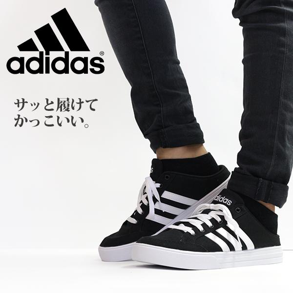 adidas（アディダス） スニーカー メンズ レディース 靴 スリッポン 黒