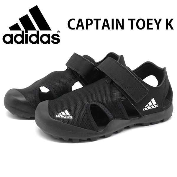 adidas（アディダス） サンダル キッズ 子供 靴 黒 ブラック 軽量