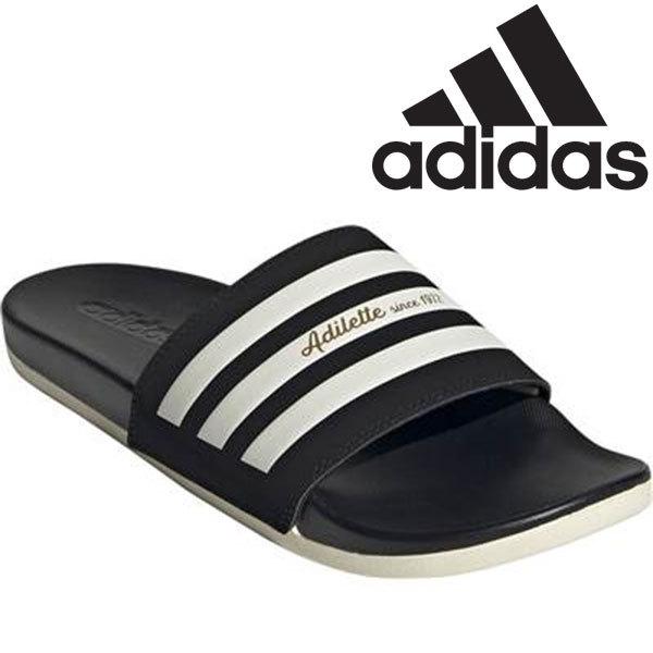 アディダス サンダル メンズ レディース 靴 スライダー スリッパ 軽量 軽い シャワーサンダル ブラック アディレッタ 50周年 adidas ADILETTE COMFORT U GW5966 | adidas