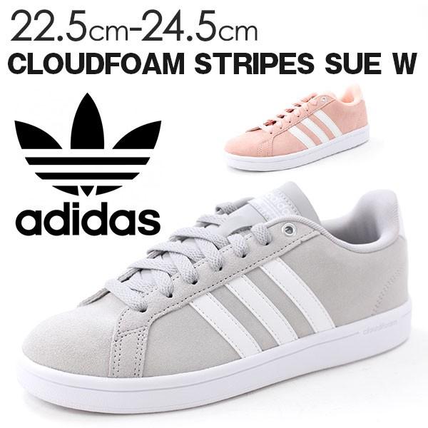 adidas アディダス スニーカー レディース ローカット おしゃれ かわいい シンプル adidas CLOUDFOAM STRIPES SUE W 靴のニシムラ - 通販 - Yahoo ショッピング