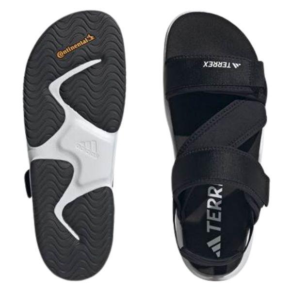 adidas（アディダス） サンダル レディース 靴 黒 ブラック 白