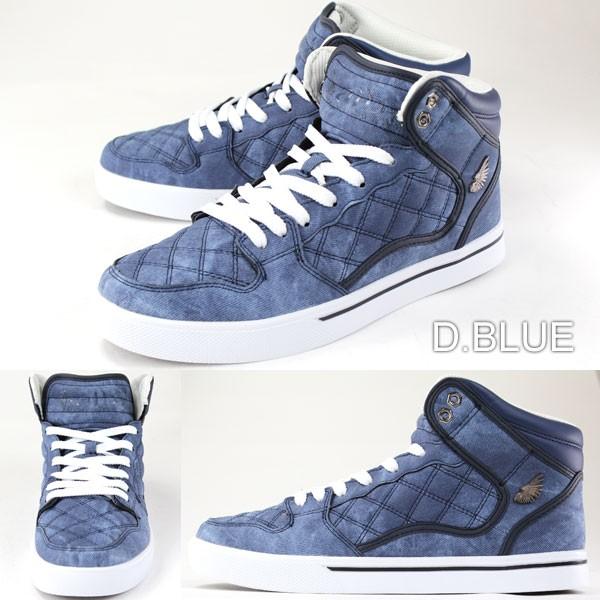 alb by albiceleste 5613 D.BLUE メンズ ハイカットスニーカー