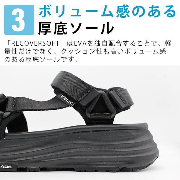 TELIC ALLROADS-S4 ブラック サンダル リカバリーサンダル｜ALLROADS -S4 - Black｜TELIC（テリック
