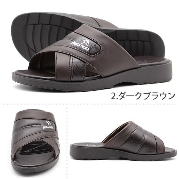 サンダル メンズ 靴 フラップ 黒 ブラック ブラウン 軽量 軽い ワイズ 3E アーノルド パーマー Arnold Palmer AP2055｜kutsu-nishimura｜11