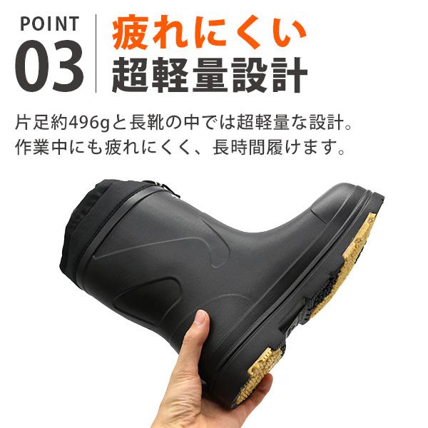 DUNLOP（ダンロップ） 長靴 メンズ ブーツ レインブーツ 靴 黒