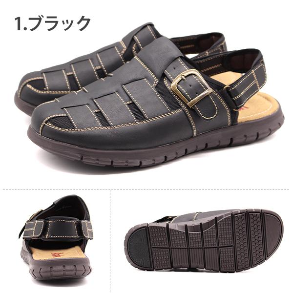 BOBSON サンダル メンズ 靴 コンフォートサンダル グルカ風