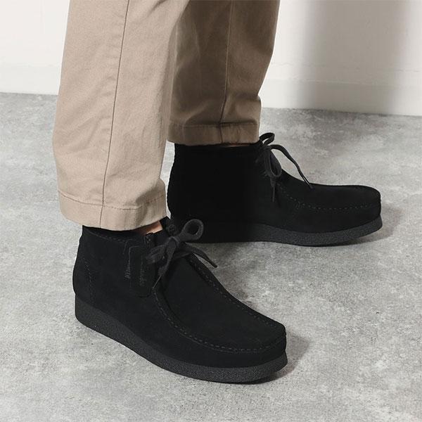 Clarks（クラークス） ワラビー ブーツ メンズ 靴 革靴 黒 ブラック 本