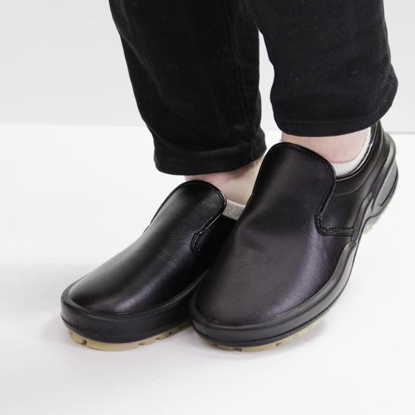 コックシューズ メンズ レディース 靴 黒 白 ブラック ホワイト 防滑