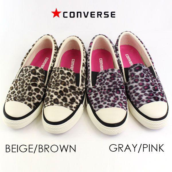 ALL STAR CONVERSE LEOPARDFUR SLIP-ON コンバース レディース