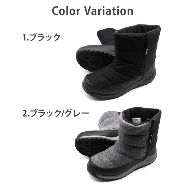 チャンプー crie conforto ブーツ フロントZIPチャンキーソールブーツ レディース