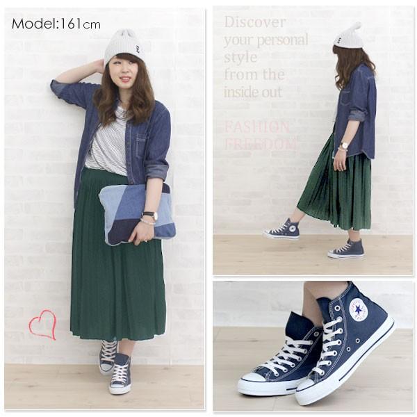 CONVERSE ネイビー ハイカットスニーカー CONVERSE コンバース キャンバス オールスター ハイカット