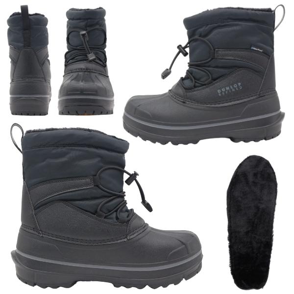 DUNLOP（ダンロップ） ブーツ メンズ 長靴 レインブーツ 靴 黒