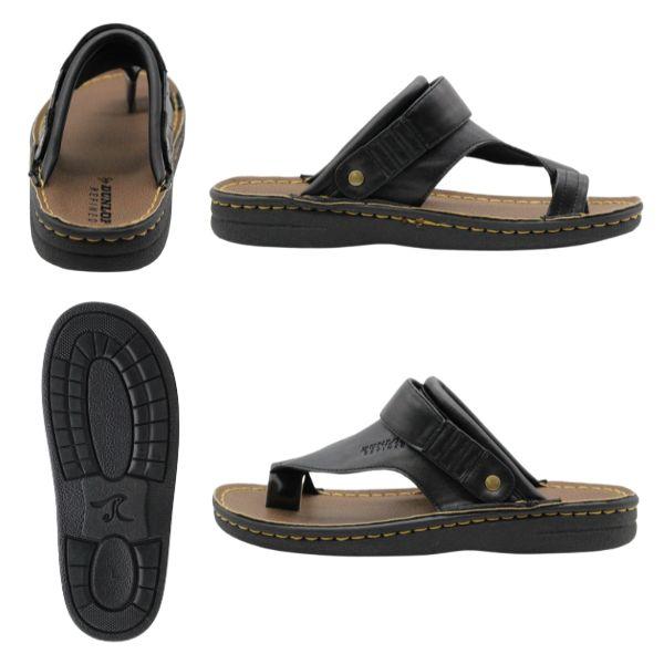 タン濃30、キャメル20 DUNLOP REFINED ダンロップ サンダル メンズ 靴 黒 ブラック