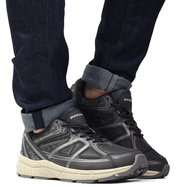 DUNLOP（ダンロップ） スニーカー メンズ 靴 黒 ブラック グレー