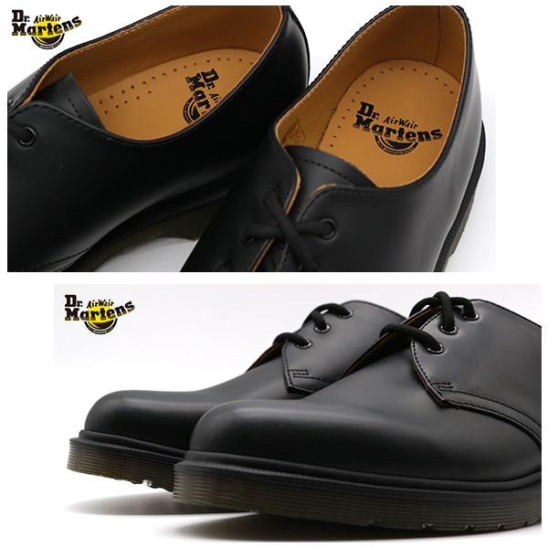 ドクターマーチン コア 3ホール メンズ レディース 革靴 黒 ブラック 本革 レザー DR.MARTENS CORE 1461 PW 3EYE SHOE 10078001｜kutsu-nishimura｜03