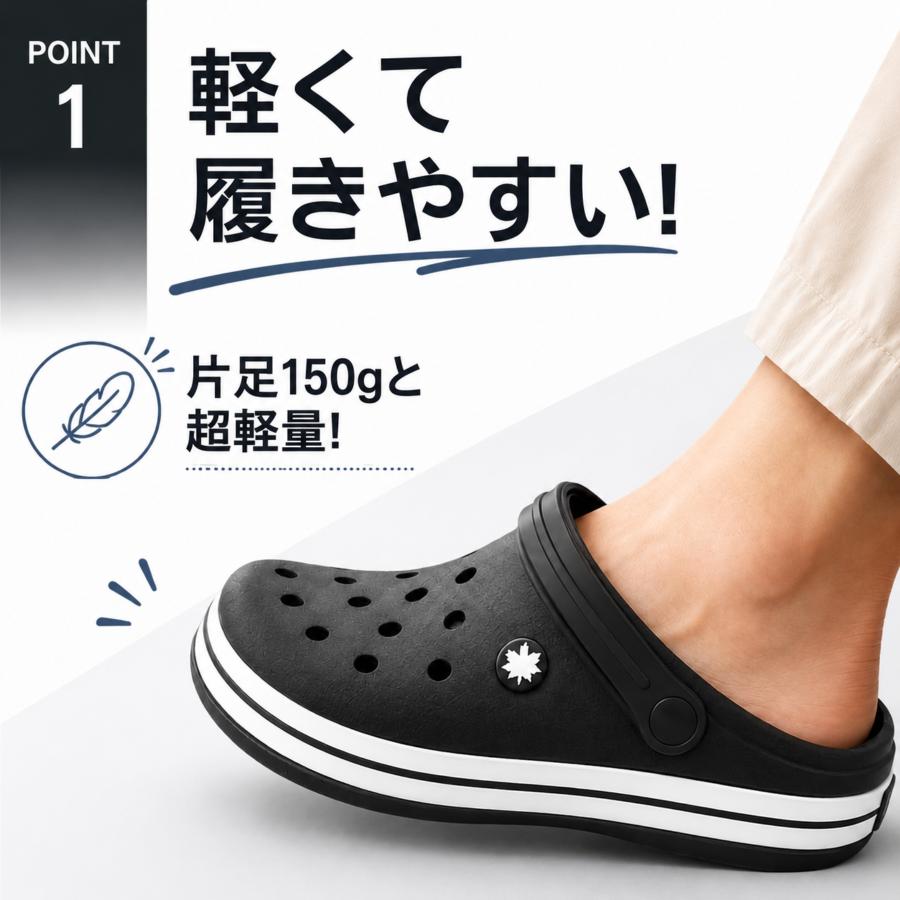 サンダル メンズ 靴 2WAY 軽量 軽い サボサンダル クロッグサンダル 海