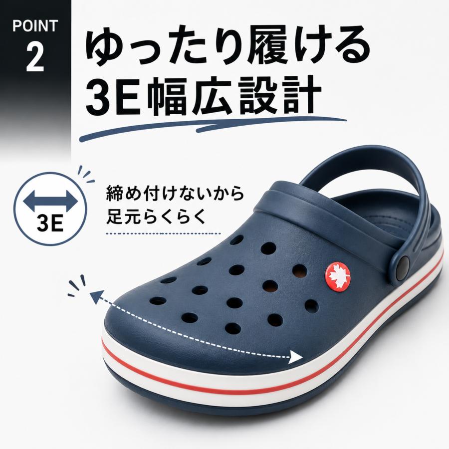 サンダル メンズ 靴 2WAY 軽量 軽い サボサンダル クロッグサンダル 海