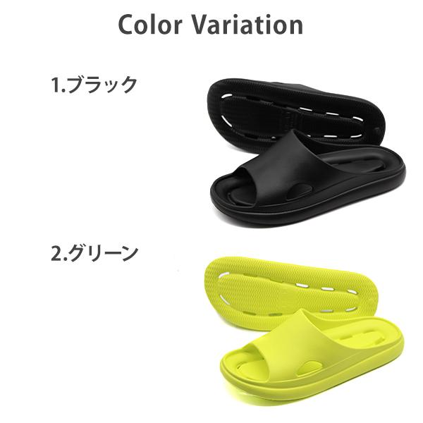 サンダル メンズ 黒 ブラック 軽量 幅広 3E 防水 水が溜まらない
