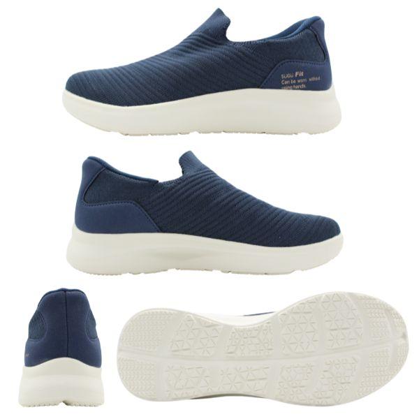スリッポン レディース スニーカー 靴 黒 ブラック ネイビー 軽量 軽い
