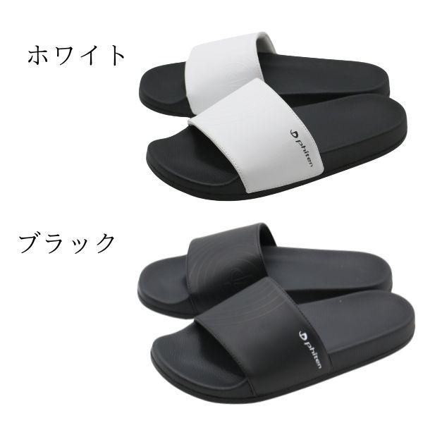 Phiten phiten ファイテン サンダル レディース 靴 黒 ブラック
