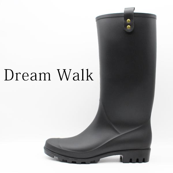 45rpm レインブーツ 新品未使用 希少 黒 25cm Dreamwalk レインブーツ レディース 長靴 ブーツ ロングブーツ