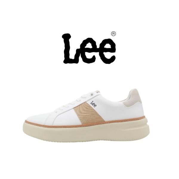 スニーカー Lee Lee（リー） スニーカー メンズ 靴 黒 ブラック 白 ホワイト コート