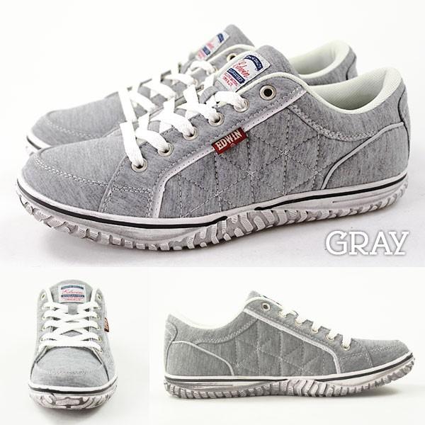 EDWIN エドウィン スニーカー レディース ローカット 黒