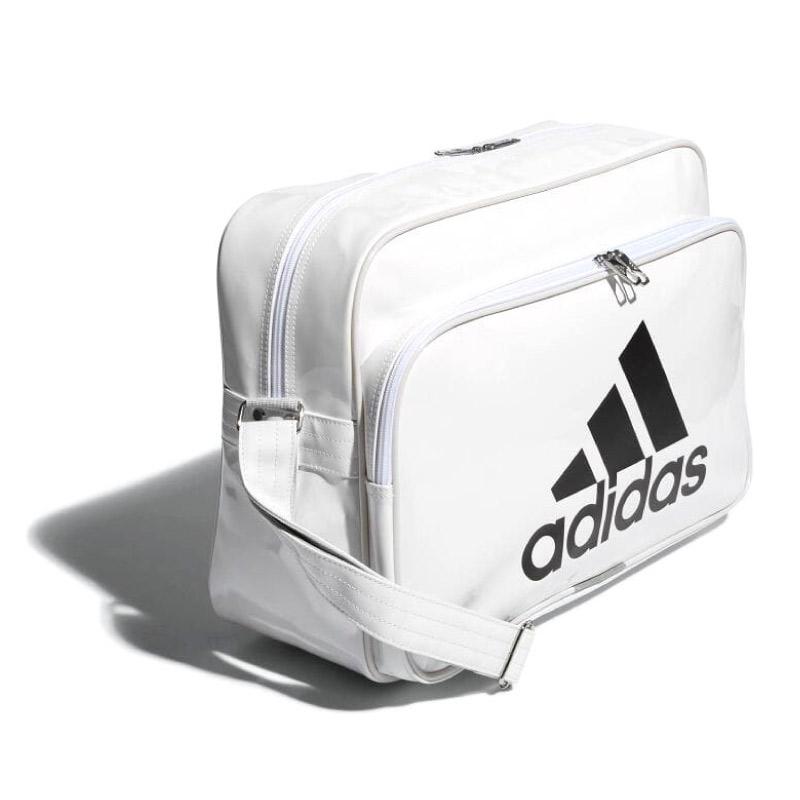 アディダス adidas エナメルショルダーバッグ エナメルバッグ L