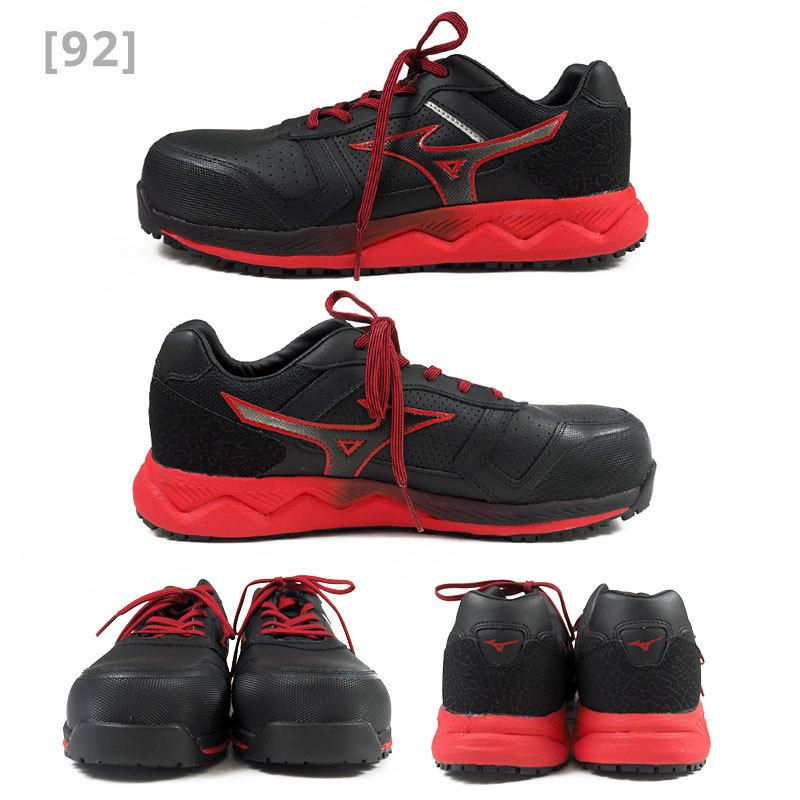Mizuno 安全靴 27.0 オールマイティHW11L ブラック/レッド Mizuno 安全靴 27.0 オールマイティHW11L ブラック/レッド