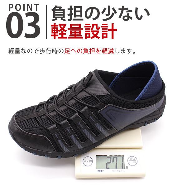 スニーカー メンズ 靴 スリッポン 黒 ブラック 2way かかとが